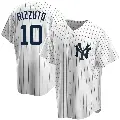 Men's No.10 Phil Rizzuto New York Yankees White Replica Home Jersey