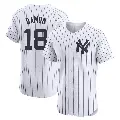 Men's No.18 Johnny Damon New York Yankees White Elite Home Jersey