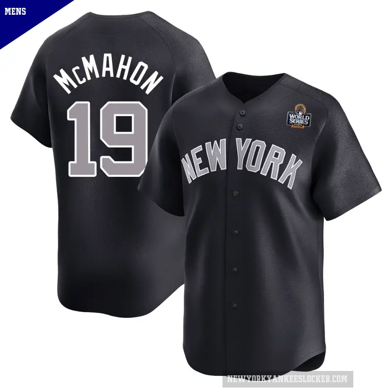 Men's No.19 Ryan McMahon New York Yankees Navy Limited Alternate 2024 World Series Jersey