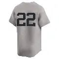 Men's No.22 Roger Clemens New York Yankees Gray Limited Away 2nd Jersey