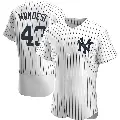 Men's No.43 Raul Mondesi New York Yankees White Authentic Home Jersey