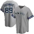 Men's No.89 Braden Shewmake New York Yankees Gray Replica Road Name Jersey