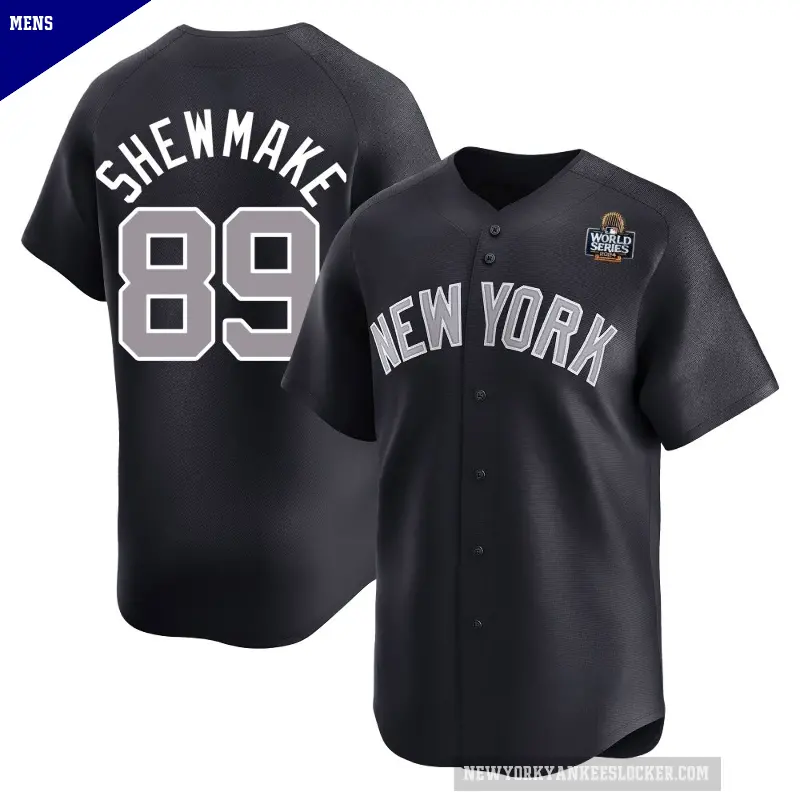 Men's No.89 Braden Shewmake New York Yankees Navy Limited Alternate 2024 World Series Jersey