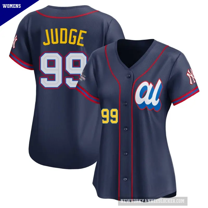 Women's No.99 Aaron Judge New York Yankees Navy Limited American League 2025 All-Star Edition Jersey