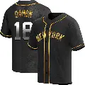 Youth No.18 Johnny Damon New York Yankees Gold Replica Black en Alternate Jersey
