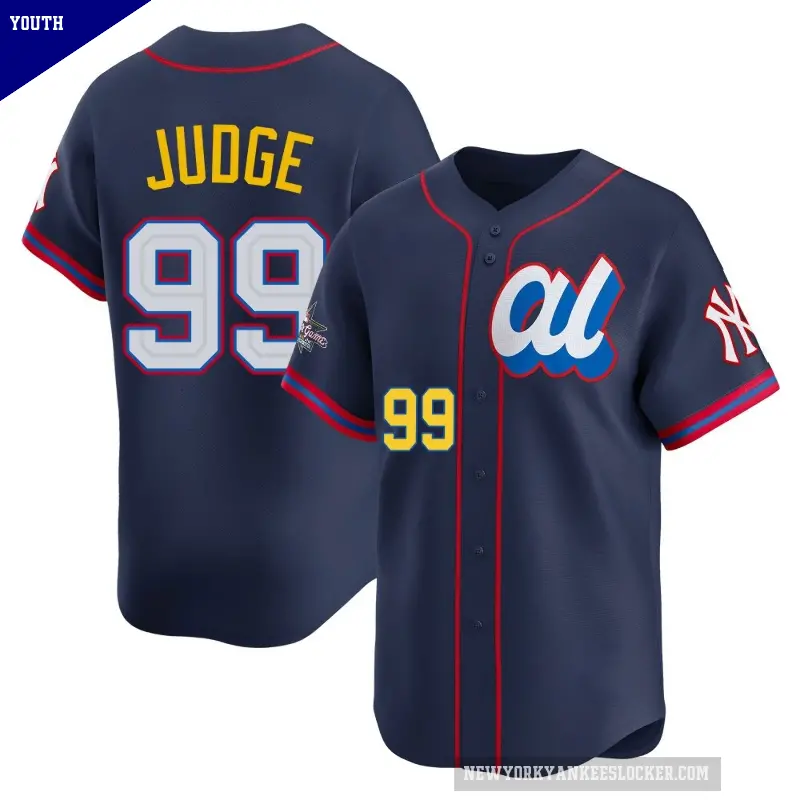 Youth No.99 Aaron Judge New York Yankees Navy Limited American League 2025 All-Star Edition Jersey
